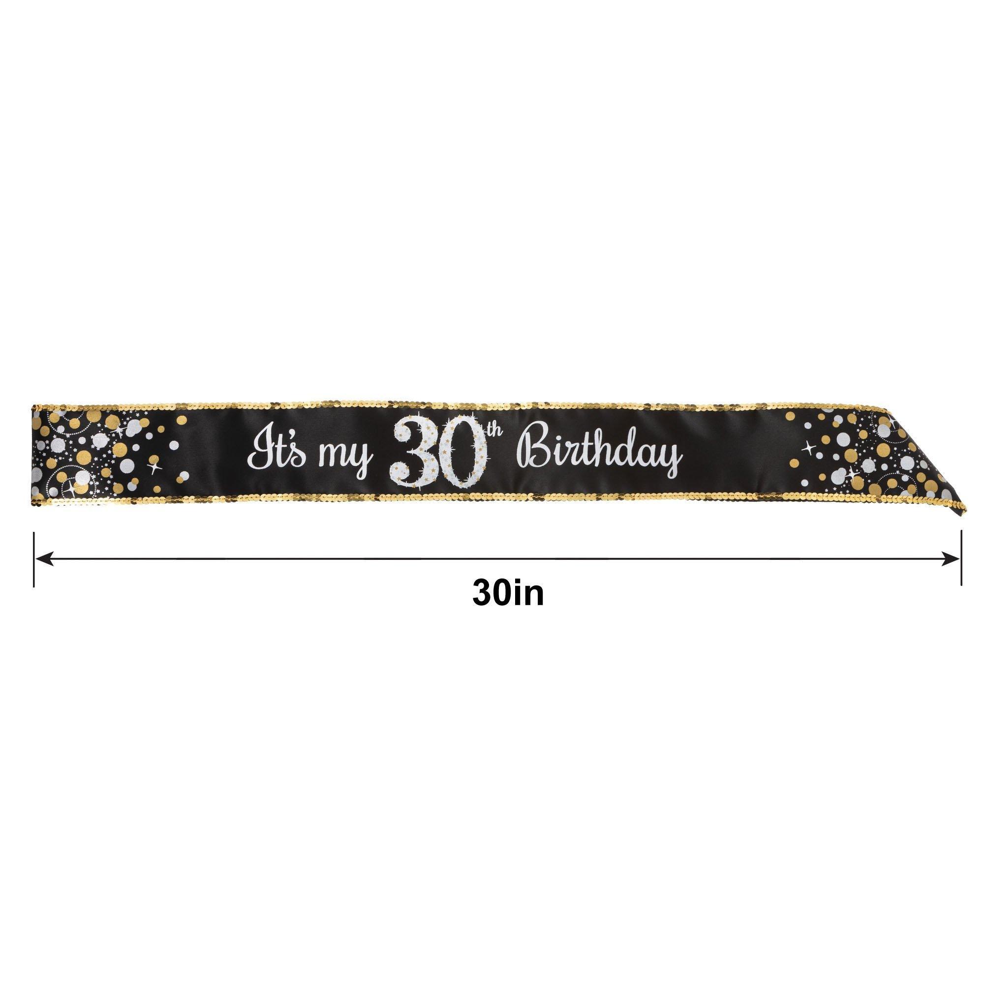 30th Birthday Sash - Sparkling Celebration